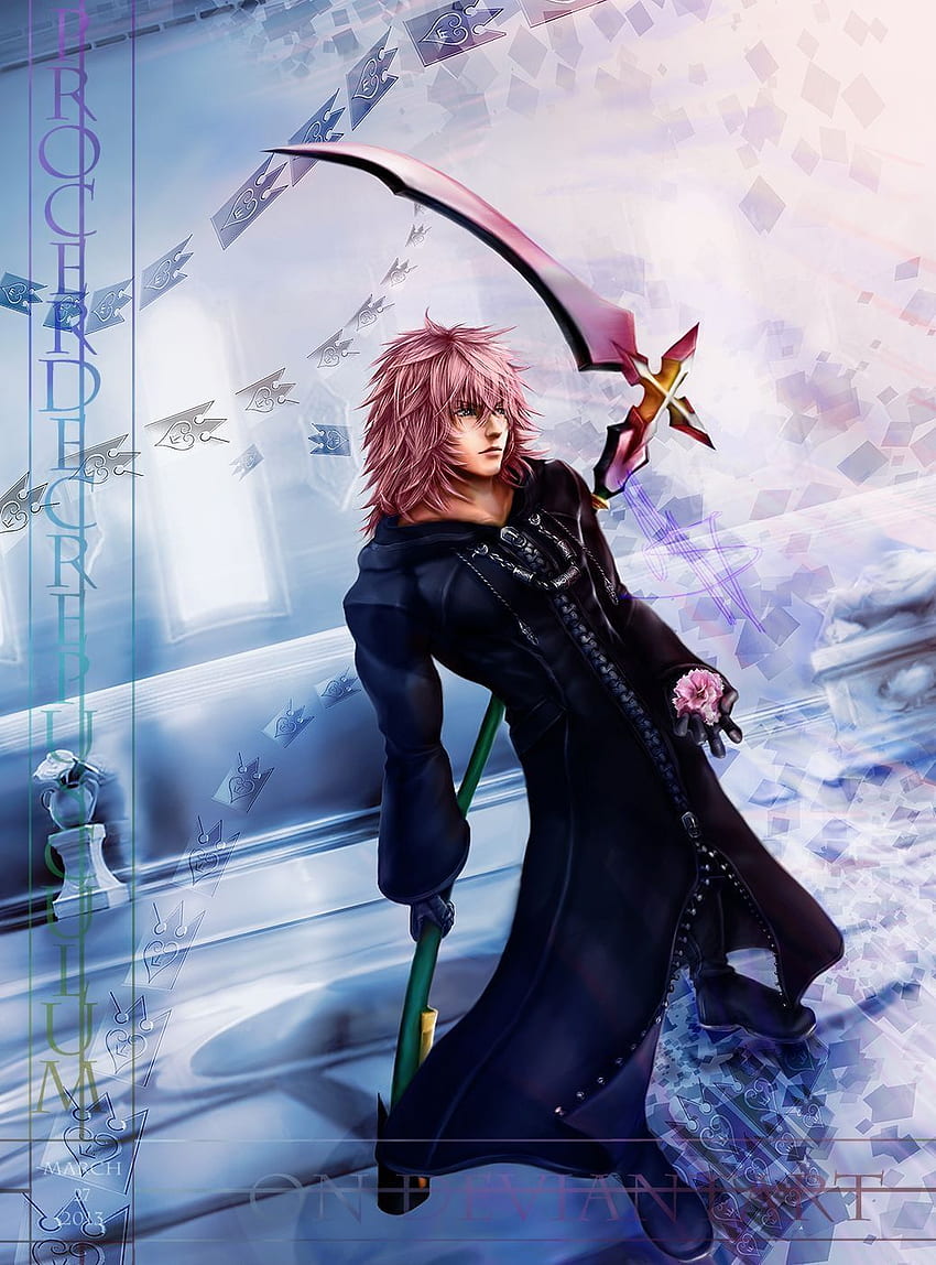 Marluxia The Reaper Of The Pink Rose Kingdom Hearts Art Kingdom Hearts Characters Kingdom