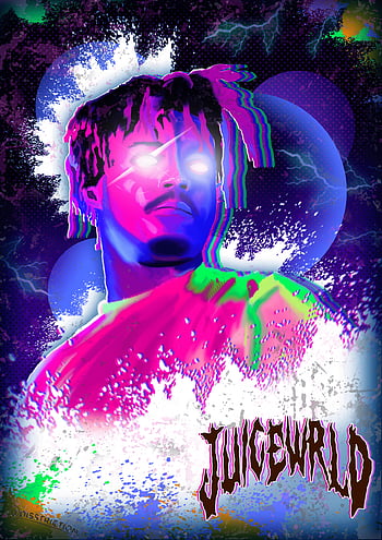 Juice wrld red white, magenta, art, music, artist, edit, juice wrld ...