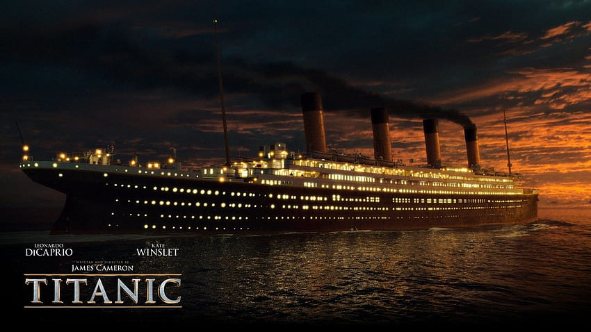 Naufrage du Titanic, navire qui coule Fond d'écran HD