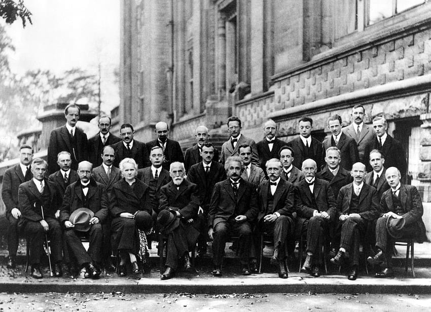 Solvay-Konferenz HD-Hintergrundbild