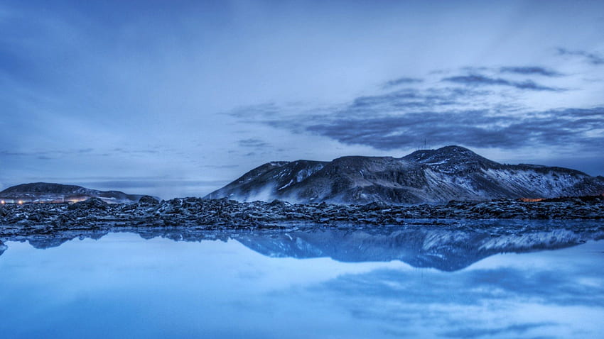 islanda, paesaggio, semplice, laguna, blu, latteo, umano Sfondo HD
