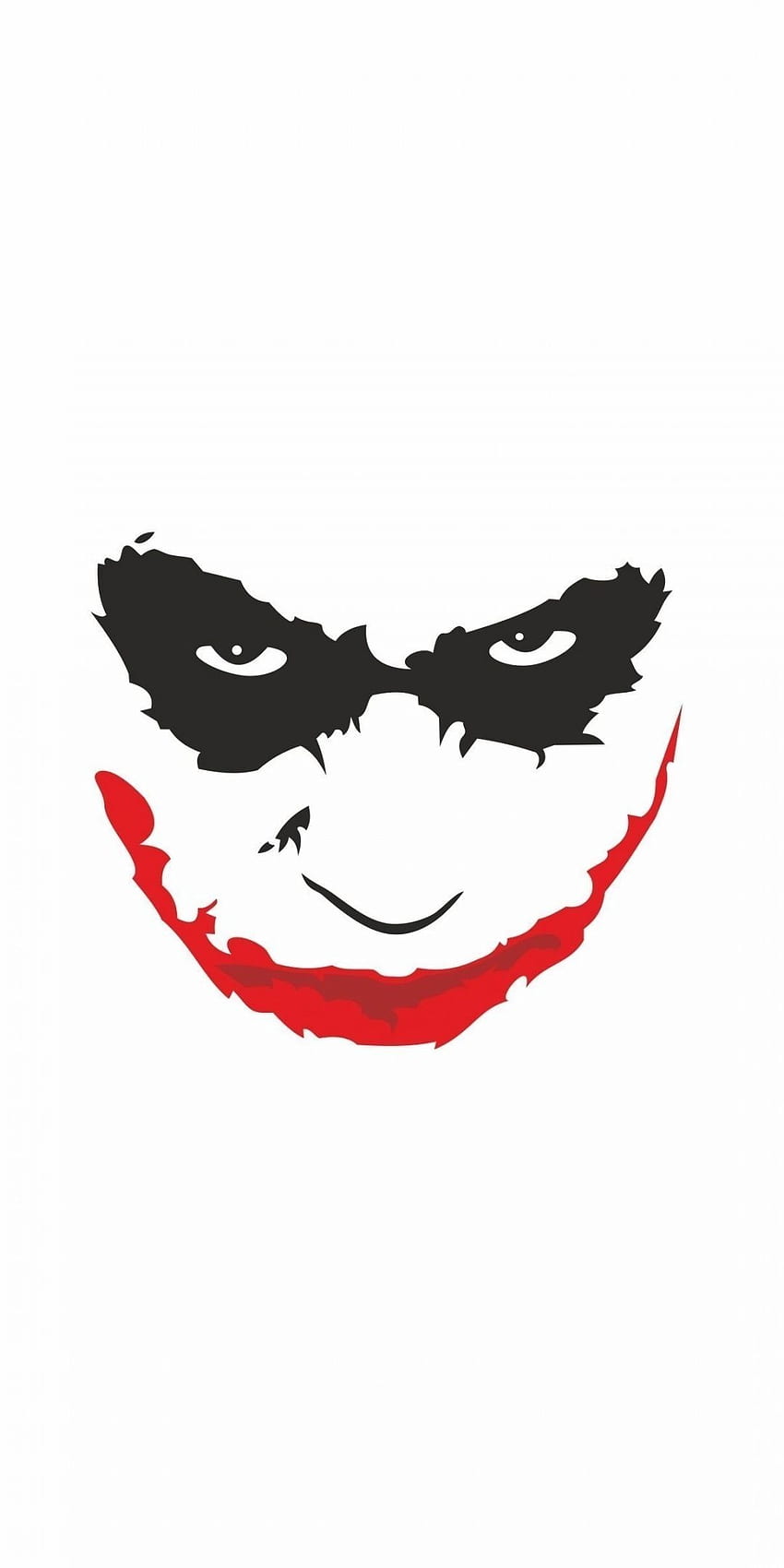 Joker's face, minimal, . Joker face, Joker, Joker Drawing HD phone ...