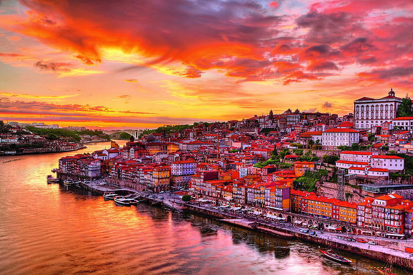 Lissabon-Hintergrund HD-Hintergrundbild