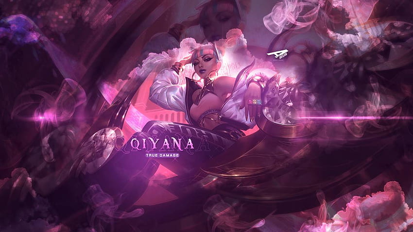 True Damage Qiyana Splash Art Prestige Edition LoL 8K Wallpaper