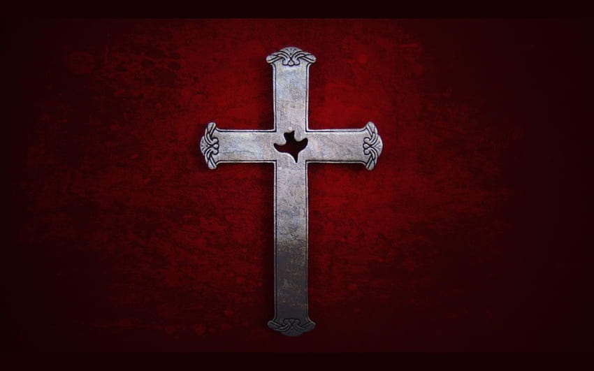 Christian Cross, Christian Cross Background para Windows, Neon Christian papel de parede HD
