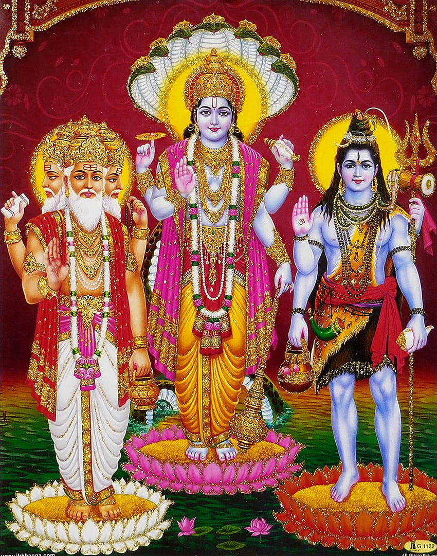 Brahma, Vishnu e Shiva Papel de parede de celular HD