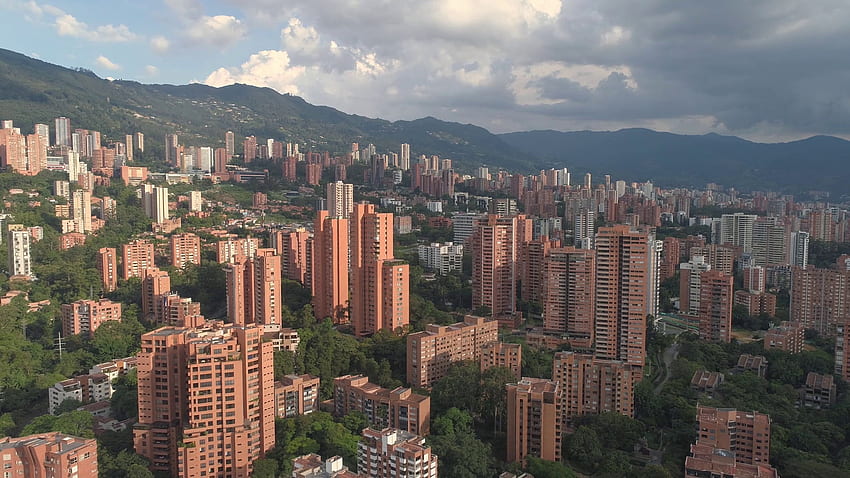 Luftaufnahme der Stadt Medellin, Kolumbien - Stadt HD-Hintergrundbild