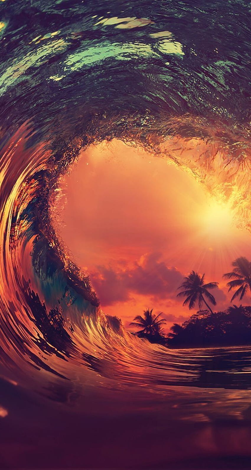 iPhone and Android : Sunset Wave for iPhone, Peter Lik HD phone wallpaper