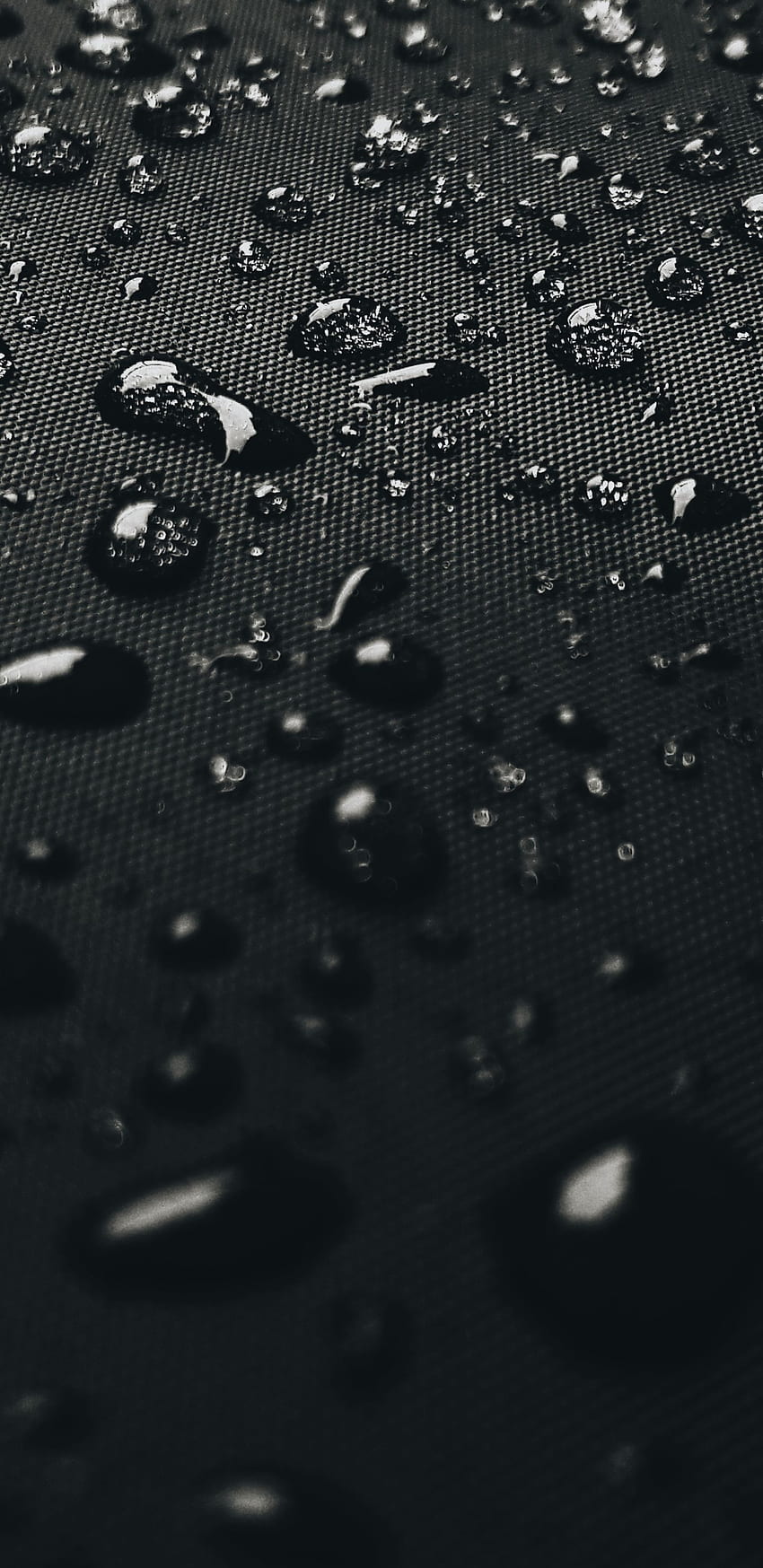 Gocce d'acqua sulla superficie nera Samsung Galaxy Sfondo del telefono HD