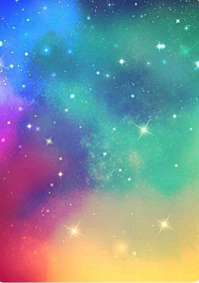 A sparkly kinda rainbow galaxy background. Perfect for edits!. Galaxy tumblr background, Galaxy background, Rainbow galaxy, Pastel Rainbow Galaxy HD phone wallpaper