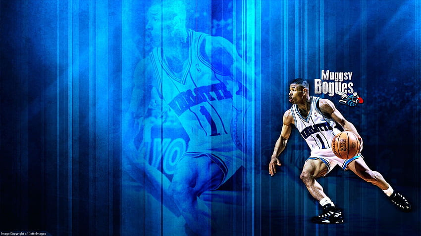 Basket Muggsy Bogues : Haute Définition, Haute Résolution, Basket Bleu Fond d'écran HD