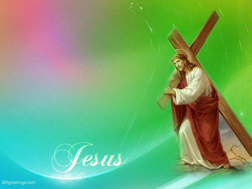 Jesus Cristo com sua Cruz, Deus, Cruz, religião, Jesus Cristo, Cristianismo papel de parede HD