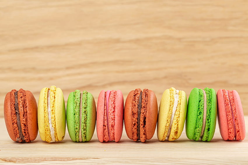 Food, Desert, Cookies, Multicolored, Motley, Bakery Products, Baking, Macaroons, Makaroons HD wallpaper