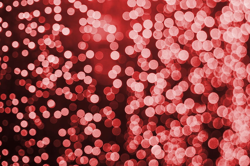 Red lights, decorations, bokeh HD wallpaper