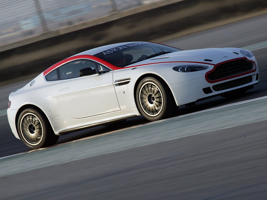 Otomatis, Aston Martin, Mobil, Tampak Samping, Kecepatan, 2009, V8, Vantage Wallpaper HD