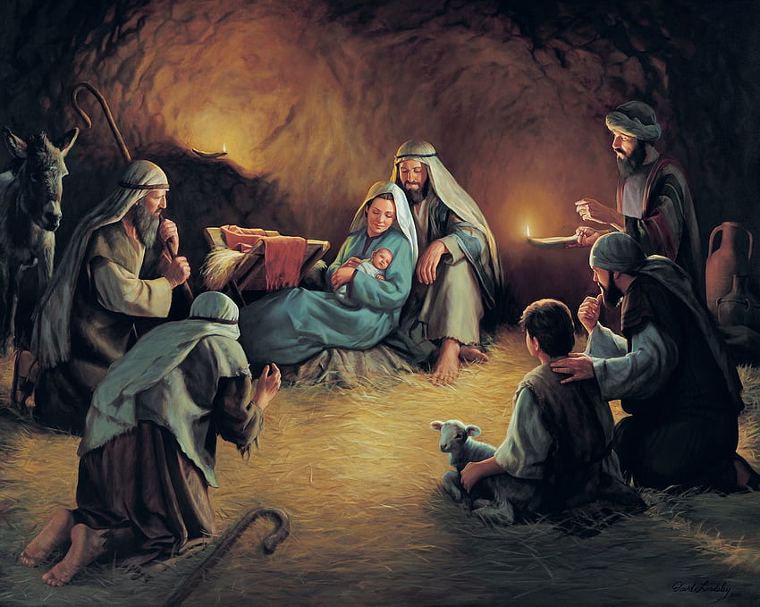 Artwork from Birth of Jesus Christ Exhibit. Church History Museum HD wallpaper