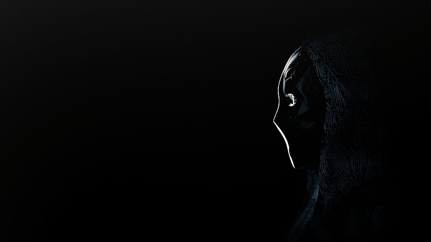 Dark, Mask, Anonymous, Profile HD wallpaper