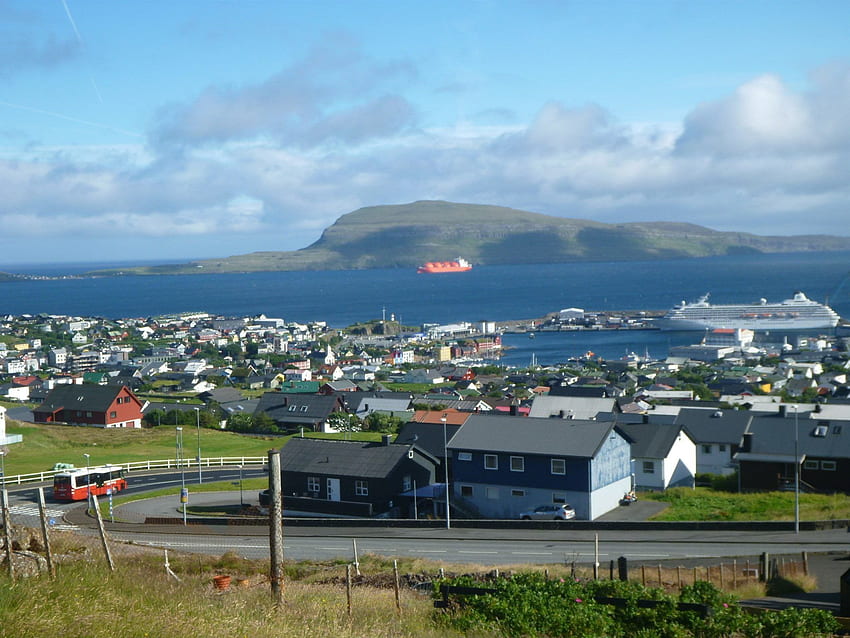 페로 제도에서 배낭 여행: 토르스하운의 6대 명소 - Don't, Tórshavn HD 월페이퍼