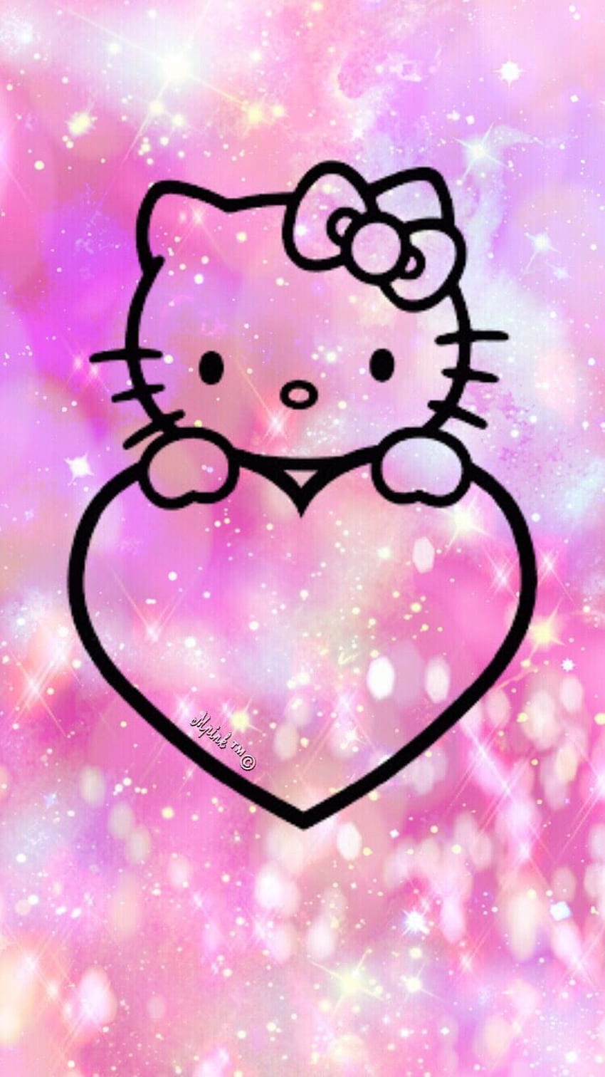 Schermata di blocco Android Hello Kitty, Cute Pink Hello Kitty Sfondo del telefono HD