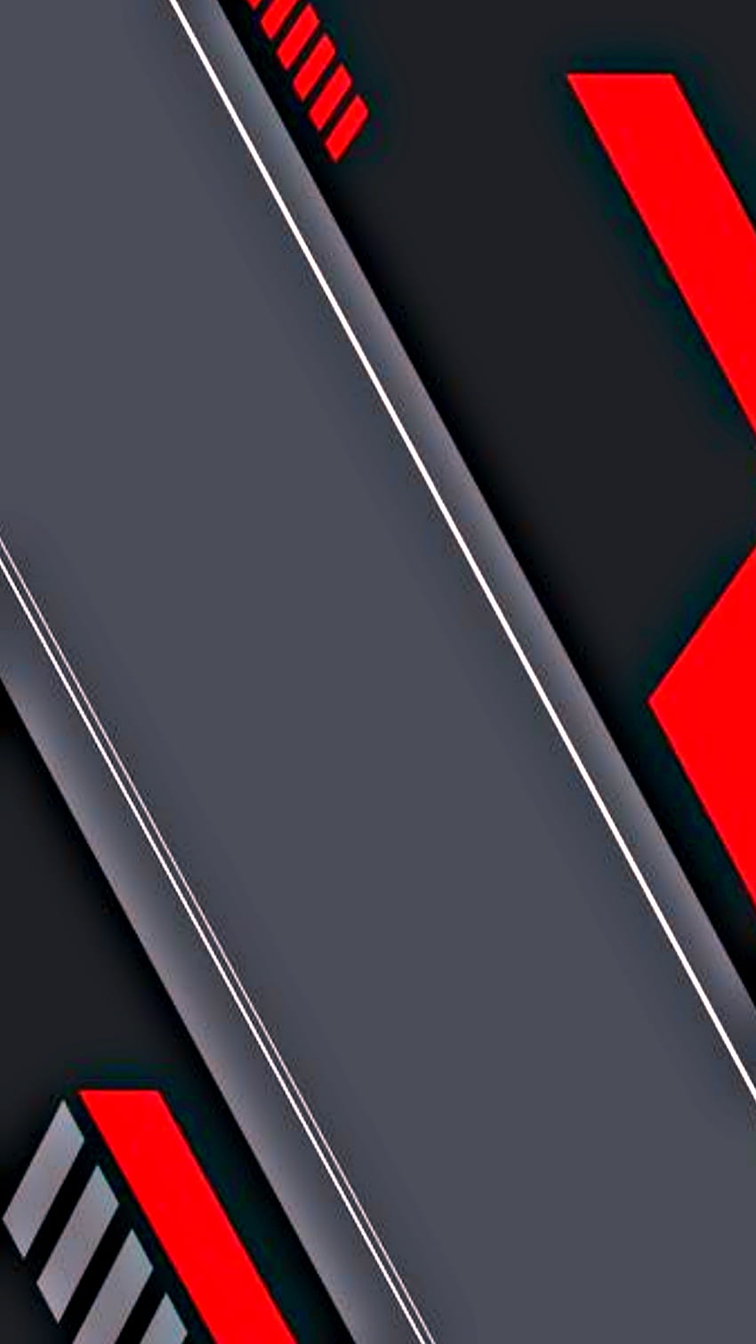 геймър технологии сиво червено 3d, нов, материал, модерен, текстура, дизайн, черно, геометричен, шарка, линии, нюанс HD тапет за телефон