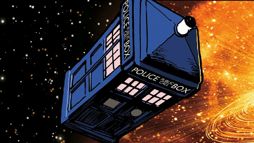 Exploding Tardis HD wallpaper