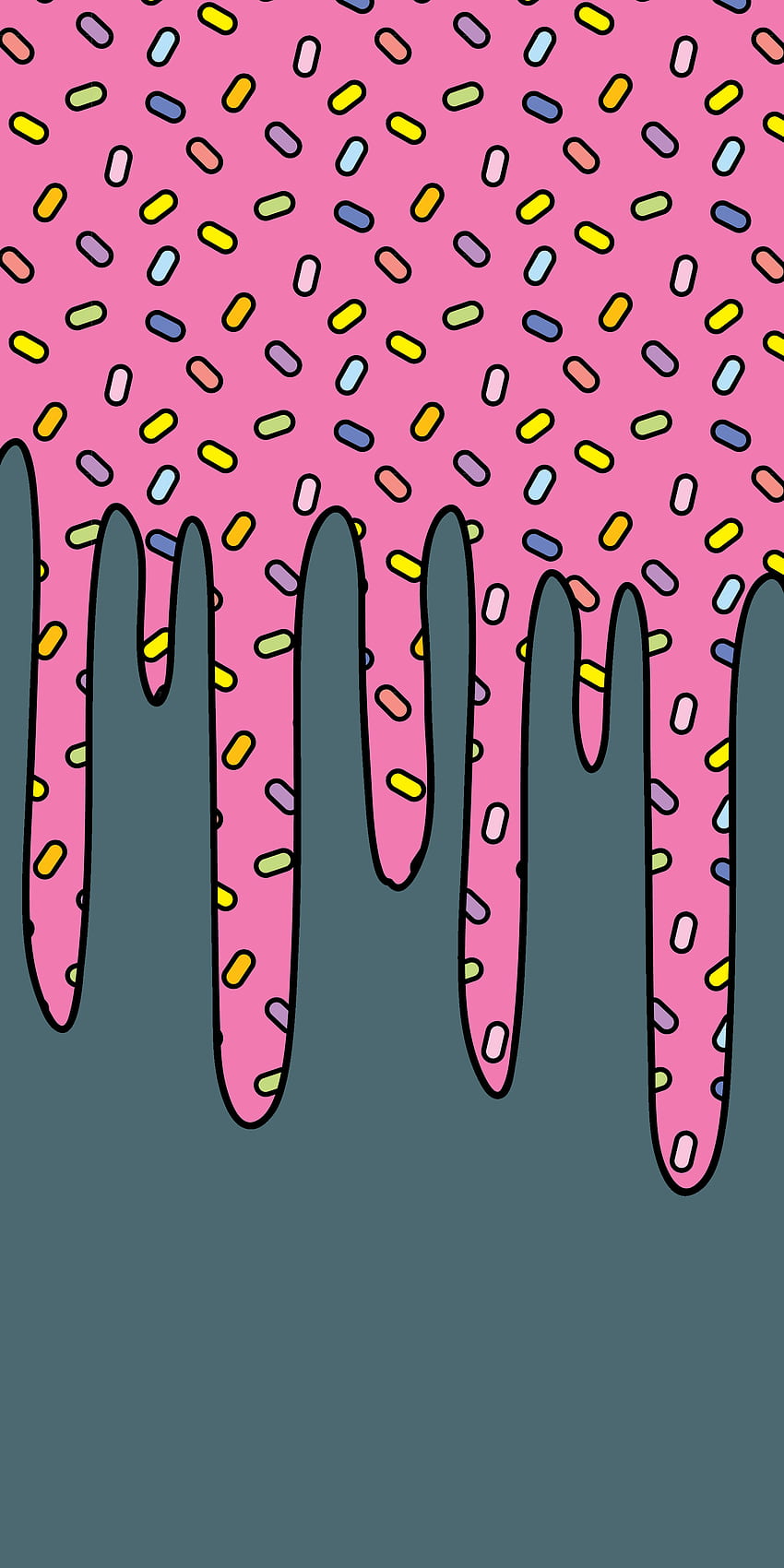 Donut Drip, Donut Pattern HD phone wallpaper