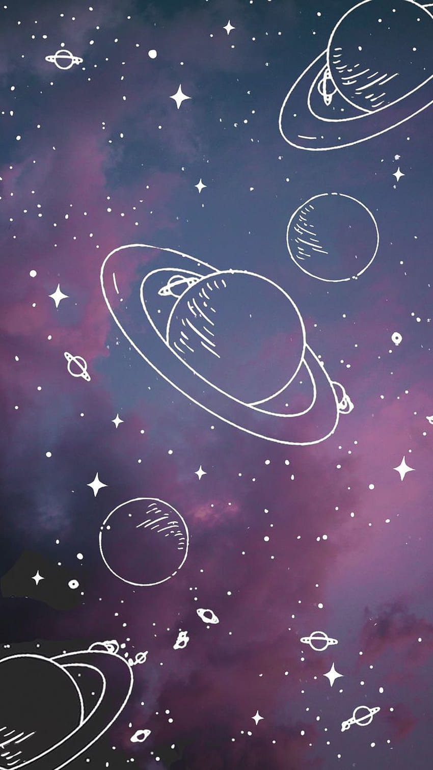 Hintergrund des astronomischen Telefons. HD-Handy-Hintergrundbild