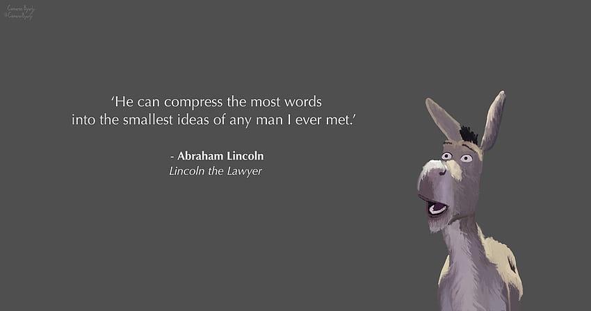 Donkey – Kutipan Karakter Cam Hari ke-54 dari 100 – Twitter [4096*2160] – Dist, Pengacara Lincoln Wallpaper HD