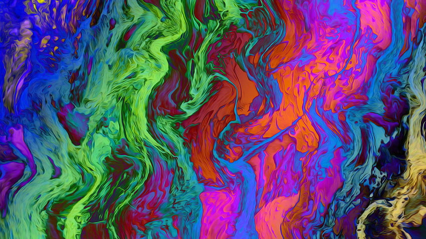 Flüssige Regenbogenfarbe 1440p Auflösung, Abstrakt, und Hintergrund, 2560 x 1440 Regenbogen HD-Hintergrundbild