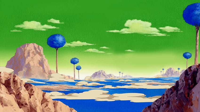 Hintergrund Dragon Ball Z, Dragon Ball Super-Landschaft HD-Hintergrundbild