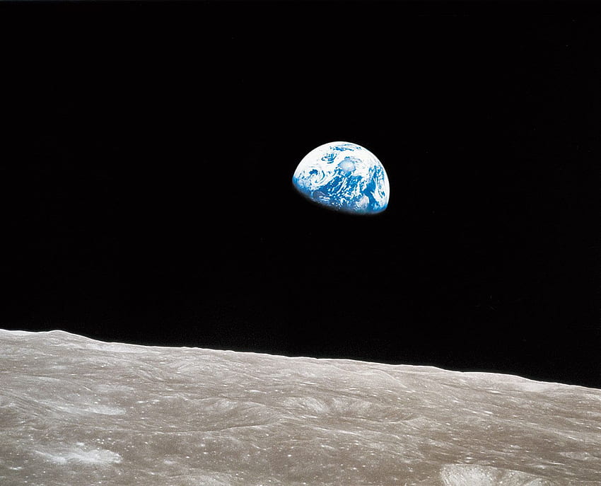 地球の出。 100 グラフ。 史上最も影響力のあるNASAの月の宇宙飛行士 高画質の壁紙