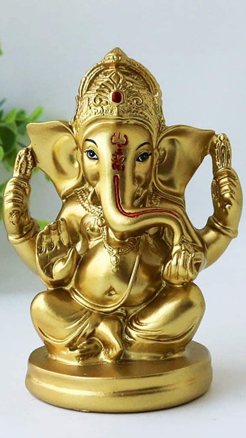 God Ganesh, Golden Statue, ganesh HD phone wallpaper | Pxfuel
