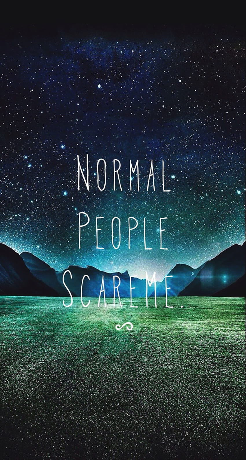 Normal people scare me discovered HD phone wallpaper