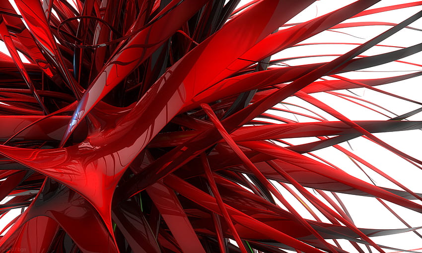 abstract red, abstract, red HD wallpaper