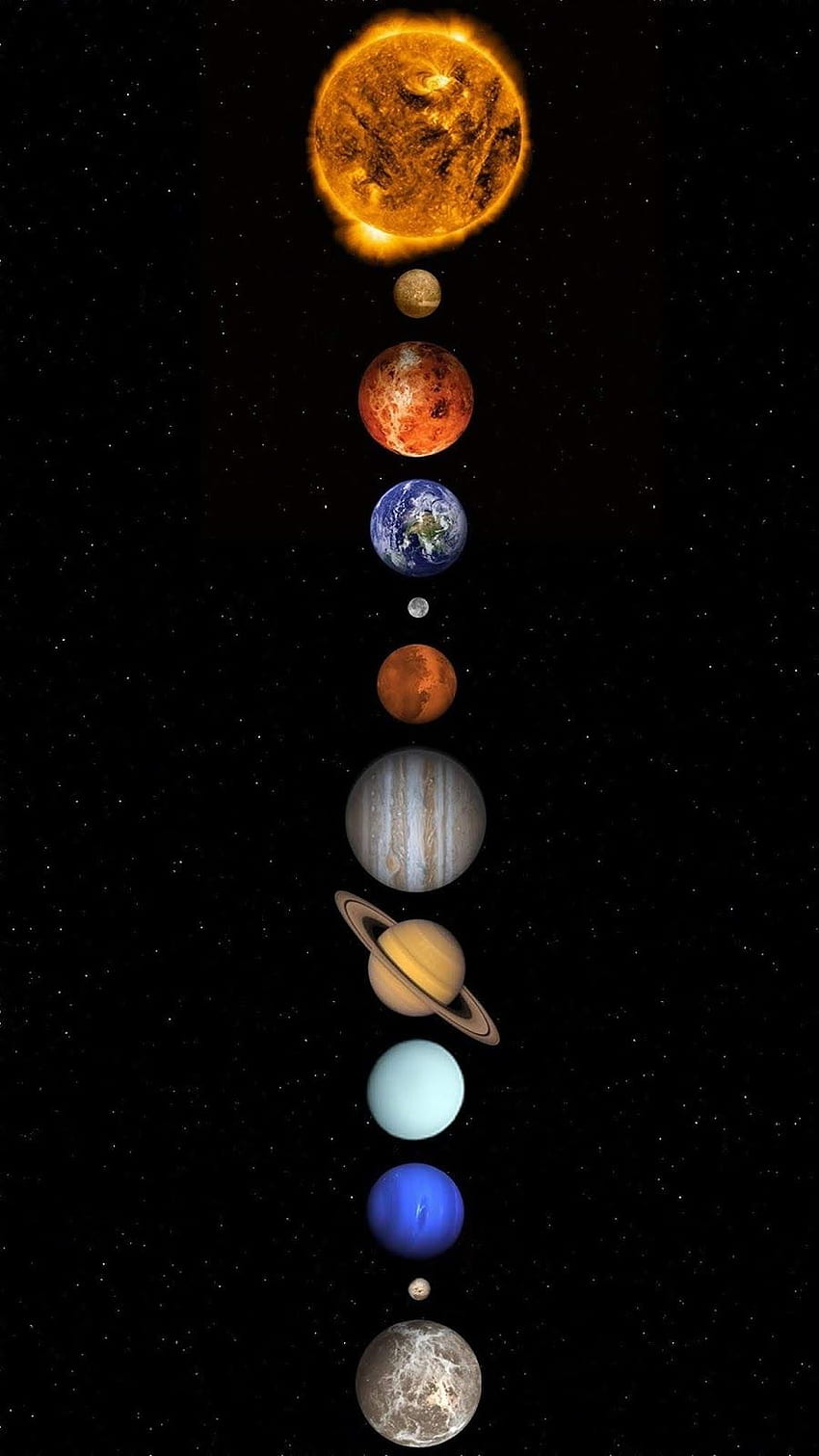 Mercurio, Venus, Tierra, Marte, Júpiter. .Reino Unido fondo de pantalla del teléfono