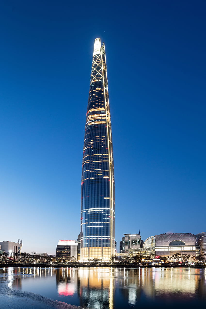 Intro, Lotte World Tower HD phone wallpaper