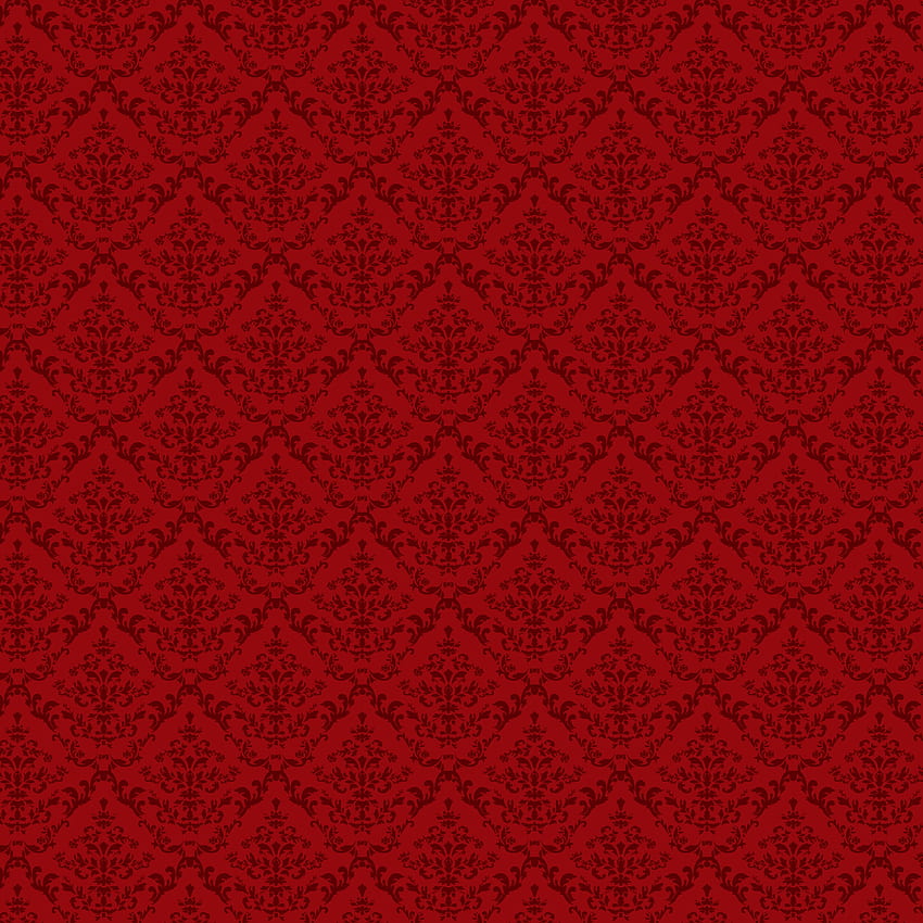 Luxury ornamental background. Red Damask floral pattern. Royal ...
