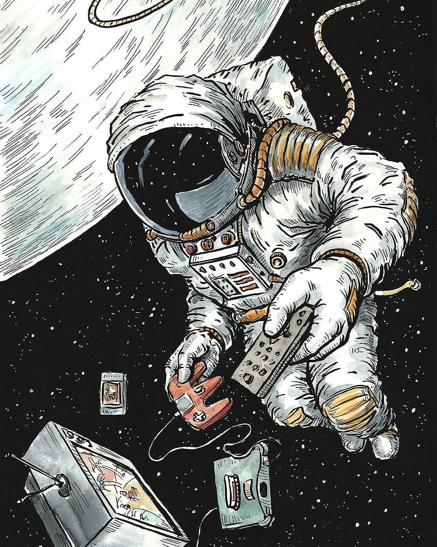 Astronaut  Drawing Skill