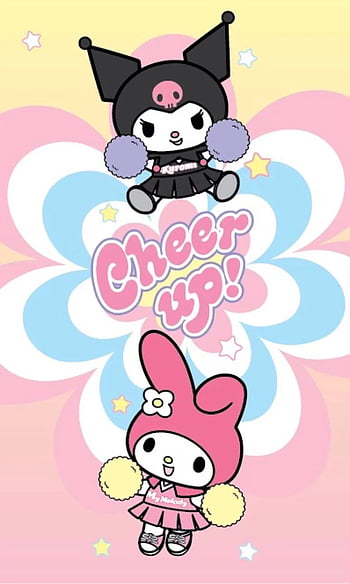 Sanrio - Kuromi & Melody in cute/kawaii outfits  Mobile wallpaper  [1080x1920] : r/SoftAesthetic