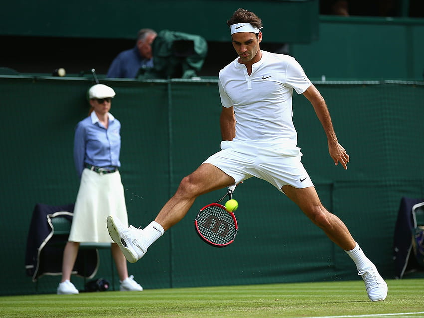 Тенис: Роджър Федерер печели 18-ата си титла на трева с победа над Милош Раонич на Mercedes Cup в Щутгарт. 138mph Тенис, Роджър Федерер Уимбълдън HD тапет