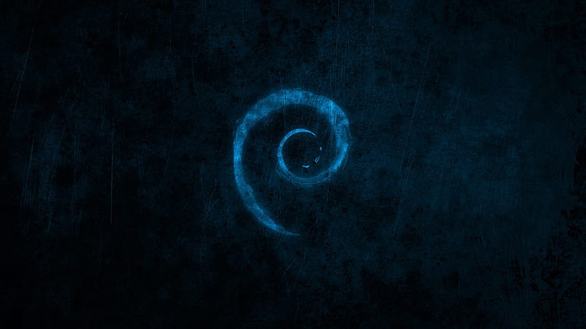 ウォーター ブルー ダーク Linux Debian ブランド ロゴ 新着 高画質の壁紙