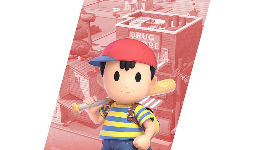 Super Smash Bros Ultimate Ness . Cat with Monocle HD wallpaper