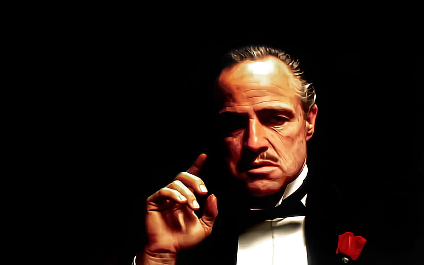 Movies Godfather Marlon Brando Corleone HD wallpaper