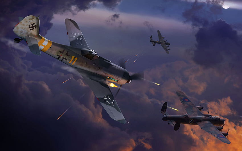 Galeria Samolotów z II Wojny Światowej - Walka powietrzna Samoloty z II Wojny Światowej, Samoloty z II Wojny Światowej Tapeta HD