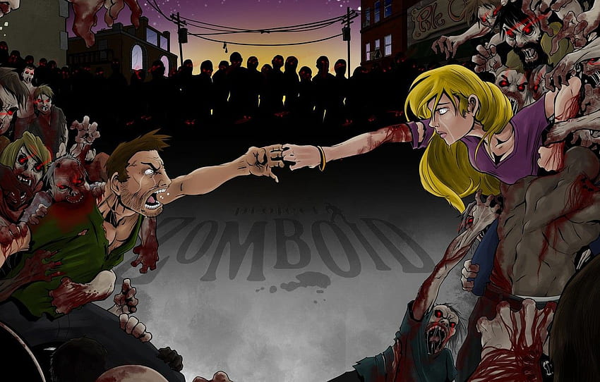 art, zombies, zombie, art, survival, Project Zomboid for , section игры HD wallpaper