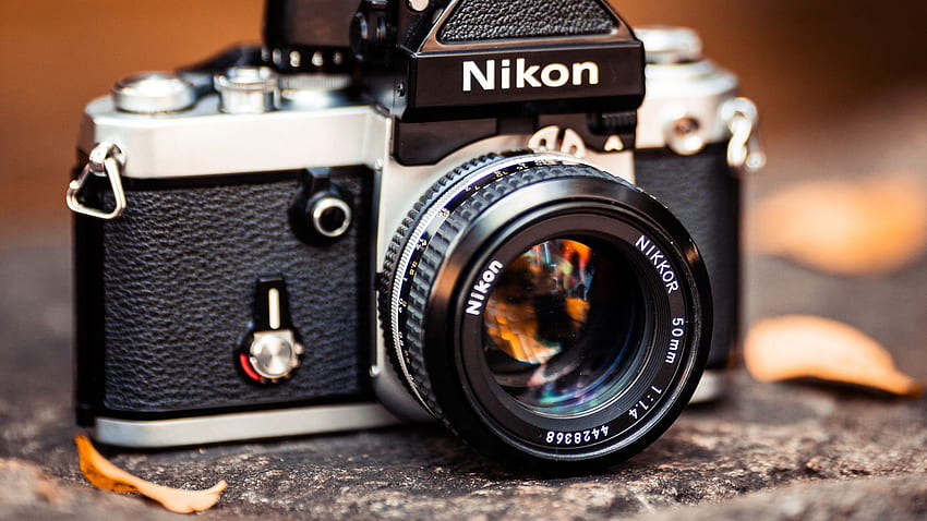 Nikon Kamera, Schwarz, Grau, Nikon Cool HD-Hintergrundbild