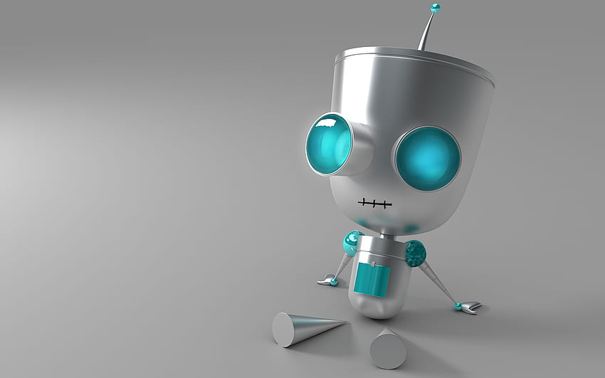 robots Invader Zim Gir 3D -, Coeur de robot Fond d'écran HD