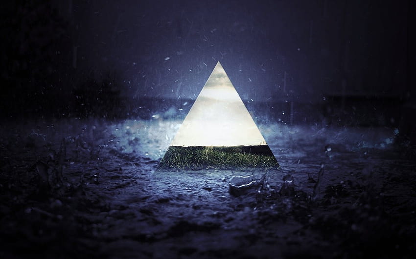 Rain, Fresh, Background , triangle Nature, High, Water Triangle HD wallpaper