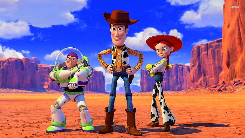 Buzz Lightyear, Sheriff Woody, and Jessie, Toy Story . Woody toy story, Toy story buzz lightyear, Toy story movie, Disney Jessie HD wallpaper