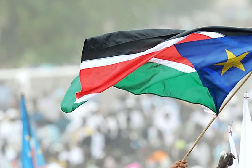Sudán del Sur iza su bandera, Bandera de Sudán del Sur fondo de pantalla
